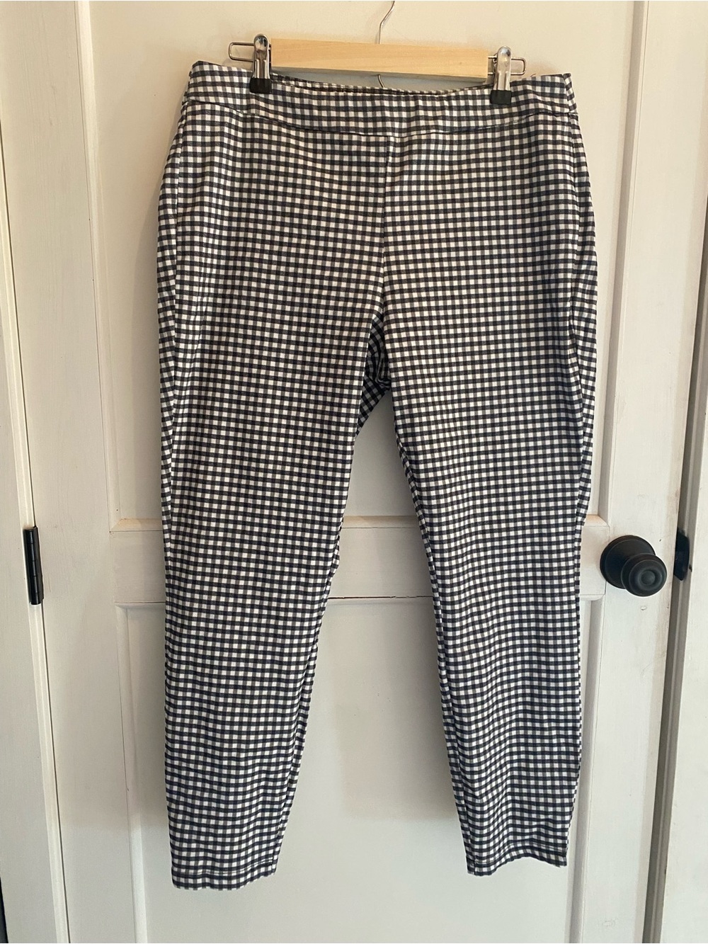 Black and White Gingham Pants